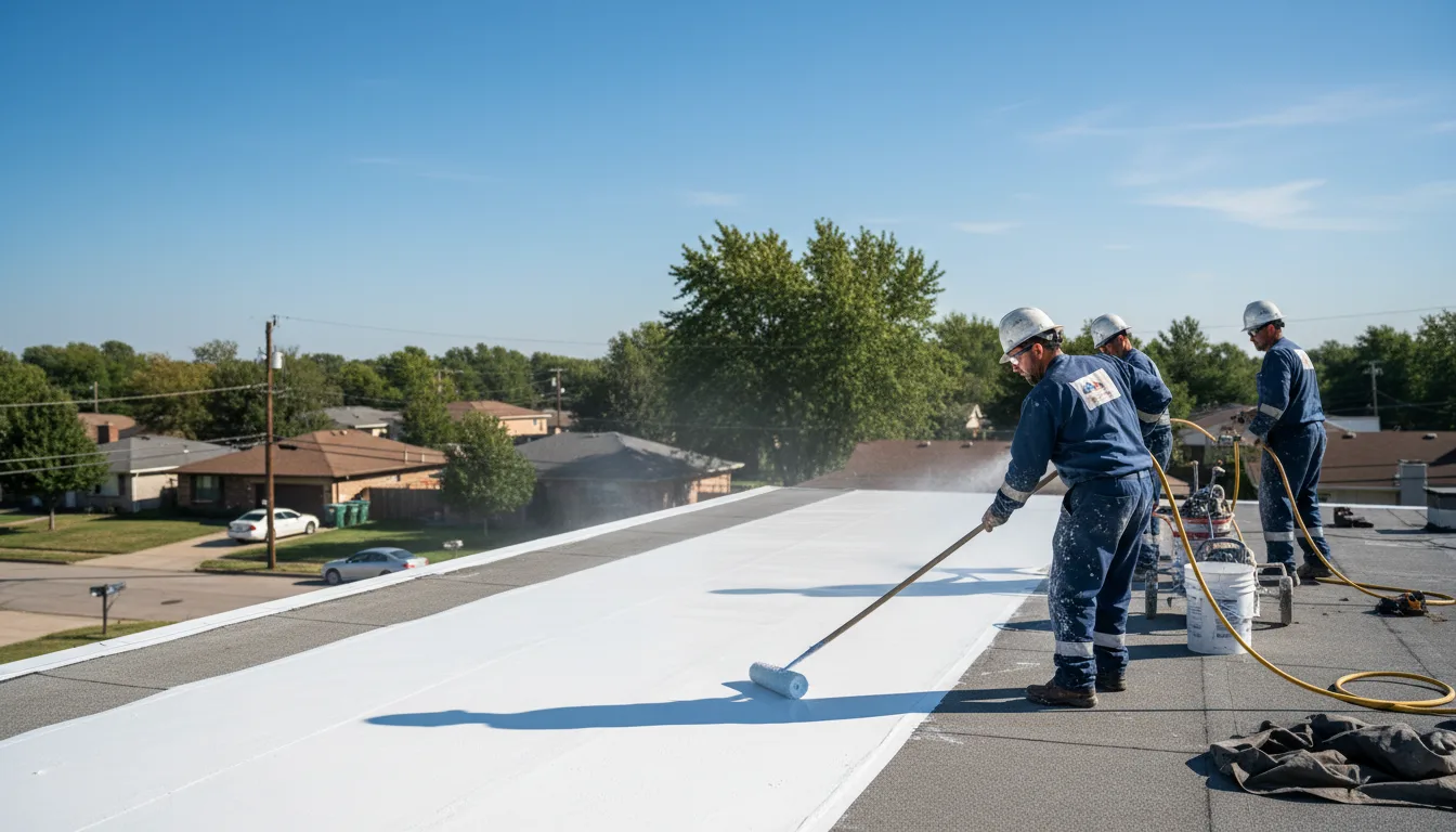 Commercial roof coating in Mcleansville, NC near me